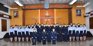 Promotion ceremony for decoration of rank insignia non-commissioned officer
