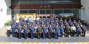 คณะอาจารย์และนักศึกษาวิทยาลัยการทัพอากาศ รุ่นที่ ๕๘ ศึกษาดูงานศูนย์ประสานงานโครงการอันเนื่องมาจากพระราชดำริและความมั่นคง กองบัญชาการกองทัพไทย